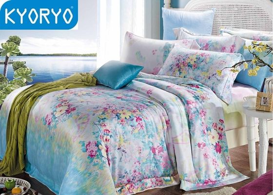 পুদিনা গন্ধ মোডাল 4pcs আধুনিক গার্ডেন ফুলসজ্জা বেডিং রঙিন প্রতিক্রিয়াশীল মুদ্রণ সঙ্গে টেকসই নির্ধারণ