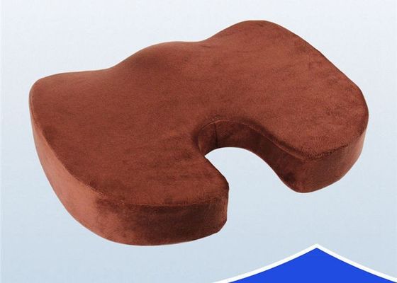 Amortiguador ortopédico de la espuma de la memoria del coxis para el asiento de carro, cojín en forma de "U"