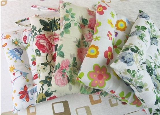 Cotton Canvas Silk Lempar Bantal, Bantal Memory Foam Kursi untuk Car Seat