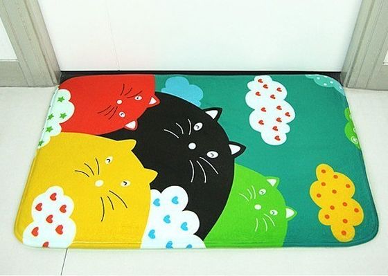 Microfiber 100% ha stampato stuoia/coperta della schiuma di memoria di massaggio piede/di svago con la protezione di SBR