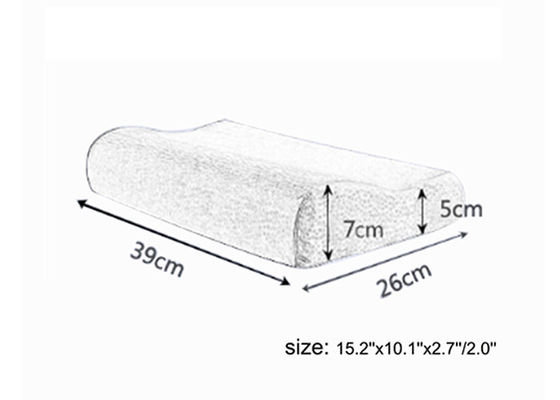 Massage / Therapy Full Size Memory Foam Pillow 100% Mesh Wave