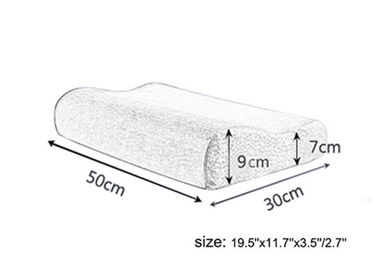 Almohada elástico de la espuma de la memoria de Visco de la forma de onda con el SGS/CQC/ROSH