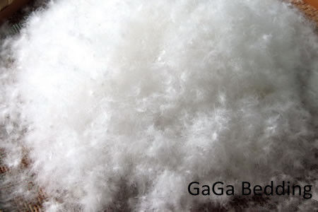 아래로 오리와 기털 베개 삽입, 기털은 호텔 또는 가정을 위해 아래로 베게를 뱁니다