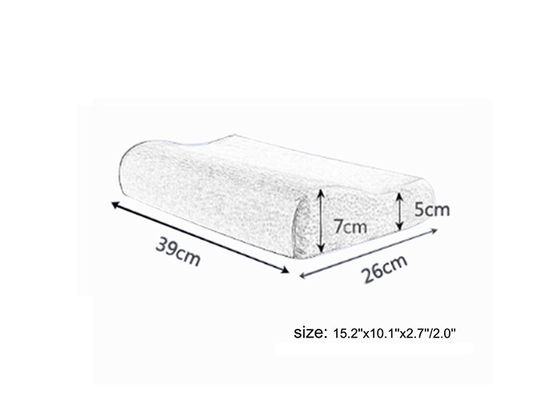Almohadas de enfriamiento de la espuma de la memoria del gel de la atención sanitaria única para el dolor de cuello