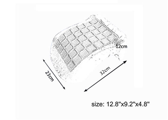 Hotel/almohada de la espuma de la memoria el dormir con comodidad de enfriamiento del gel