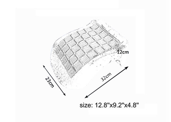 প্রোমোশনাল তন্দ্রা মখমল ফ্যাব্রিক কভার সঙ্গে জেল মেমরি ফেনা বালিশ Cool