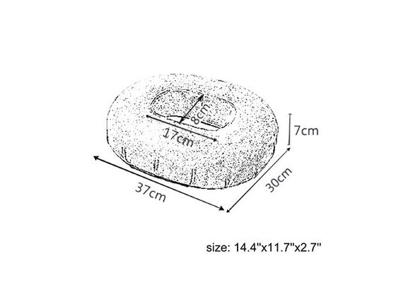 Black Health Care Polyester Memory Foam Seat Cushions For Office Chairs