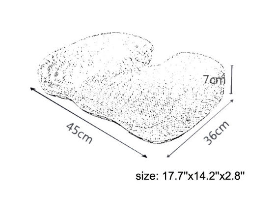 Anti coussin Decubitus de chaise d'ordinateur de coussin de coccyx de mousse de mémoire
