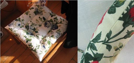 Cotton Canvas Silk Lempar Bantal, Bantal Memory Foam Kursi untuk Car Seat