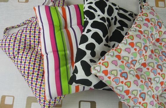 Cotton Canvas Silk Lempar Bantal, Bantal Memory Foam Kursi untuk Car Seat