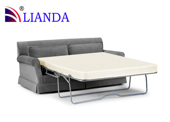 Sofa Bed With Memory Foam Mattress Toppers / HR Foam Material Washable Cover