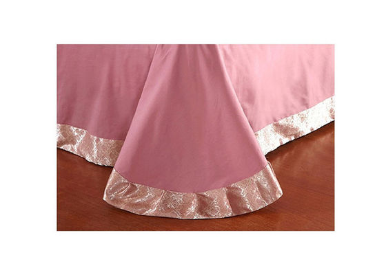 Σύγχρονη ρόδινη μαξιλαροθήκη παπλωμάτων μεταξιού Linens κρεβατιών πολυτέλειας κλινοστρωμνής Tencel