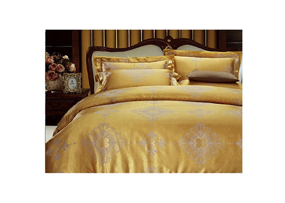 Vàng Full Size Bedding Thiết Tencel giường với 2 Vỏ gối, 1 Duvet cover