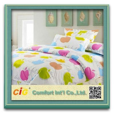 100% van het Katoenen de Bladen Manierbeddegoed, Kleurensnelheid 4.