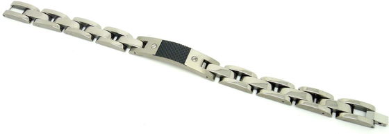 Sand tùy chỉnh ánh sáng và Titanium Bracelet Đàn ông / phụ nữ có thiết kế thang