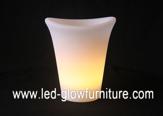 LED container color changing lighting flower pots / vase with Battery or solar power