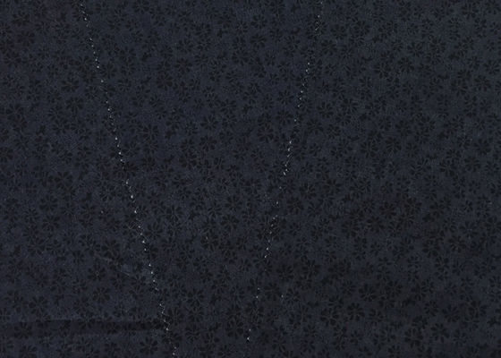 Printing Floral Apparel Fabric Customizable Black Denim Fabric